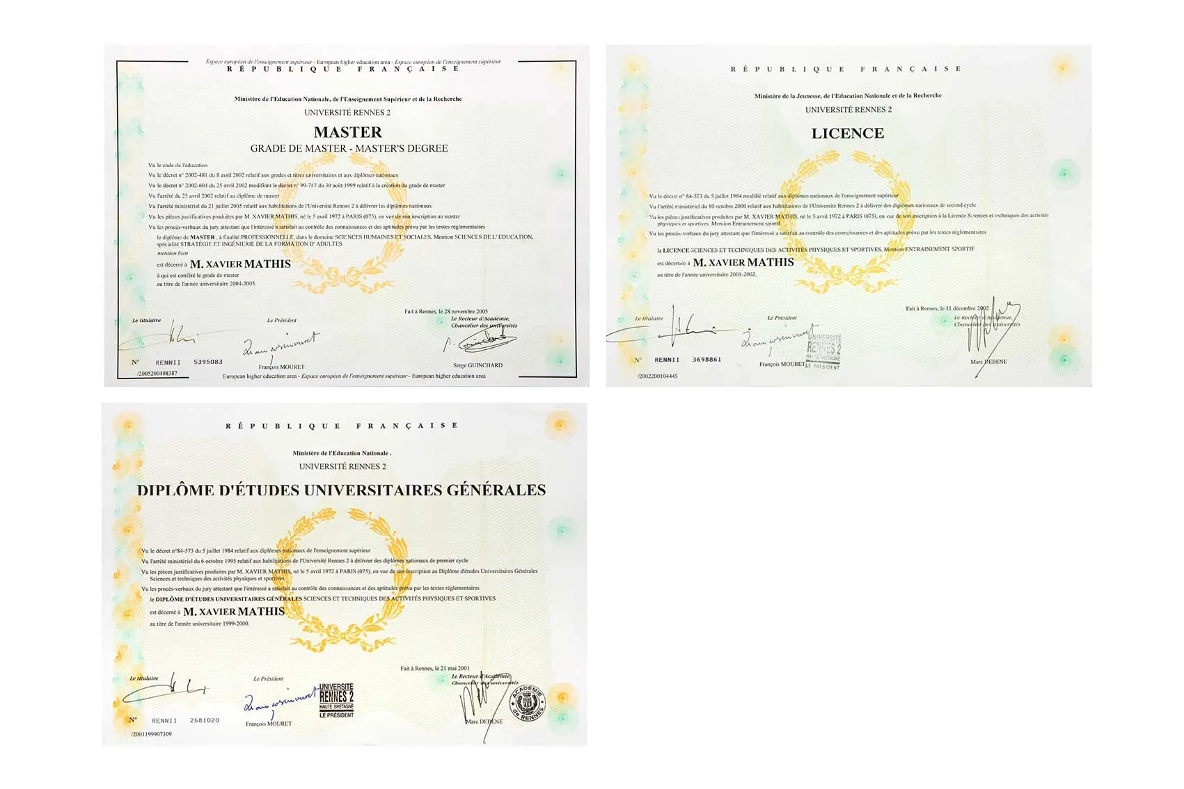 Diplome xaxier mathis MSC Pilates