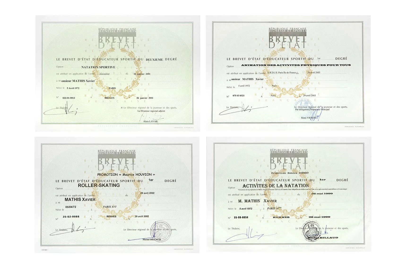 Diplome xaxier mathis MSC Pilates